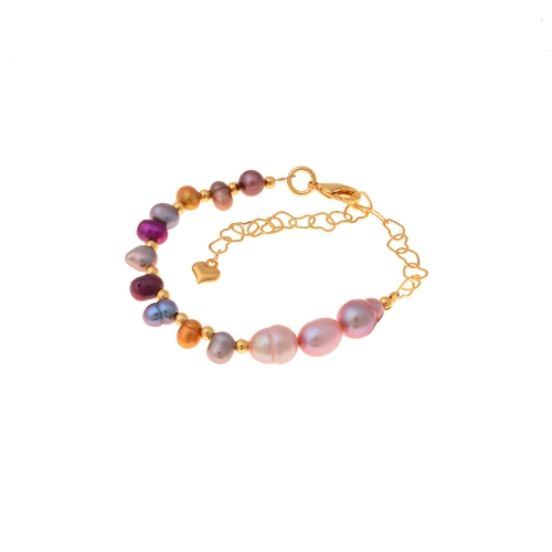 Bracelet with colored pearls (B22 / ADA / 01AU) - b22_ada_01au.jpg