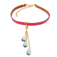 Leather choker with stones (C22 / PSW / 05AU) - 12x2.jpg