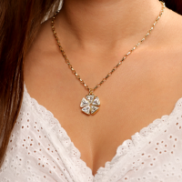 Necklace with a flower C22 / LAT / 35AU - 24.png