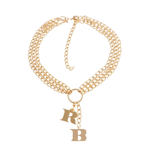 RB necklace on chains (C22 / JES / 196AU) - c22_jes_196.jpg