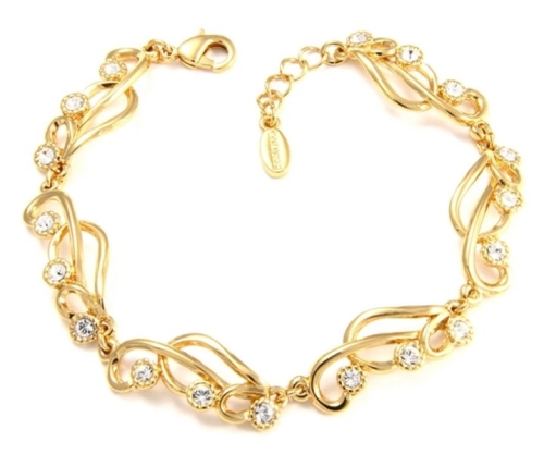 Bracelet with crystals (B11074AU) - 3201_962