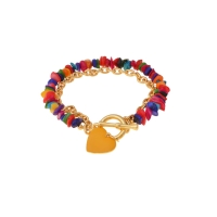 Bracelet with colorful stones (B22 / ADA / 07AU) - 35109_4894