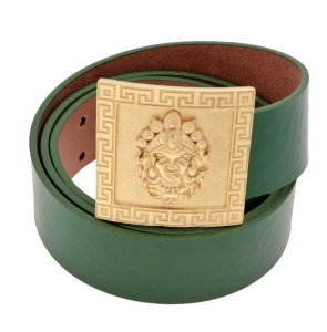 90cm green leather belt (LV / 15 / TGU / 78AU-205)