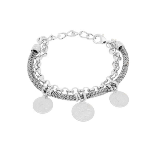 Bransoletka z trzema monetami (B15/MON/65AG) - 33721_4394