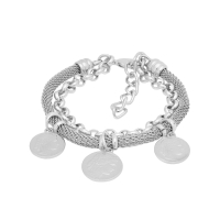 Bransoletka z trzema monetami (B15/MON/65AG) - 33721_4441