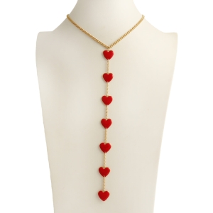 Necklace hot hearts with enamel (C23/WIO/22AU)