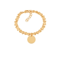 Bransoletka z okrągłą blaszką (B22/WIO/31AU) - 34916_5082