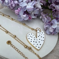 White heart necklace (C23/MAR/03/3AU - 37416_6225