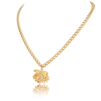 Peony flower necklace (C23/LAT/84AU) - 37512_6453