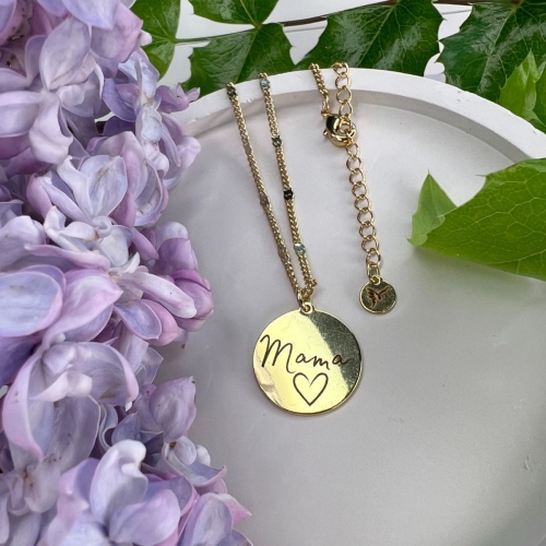 Engraved necklace Mom (C23/MAR/05Au) - 37419_6221
