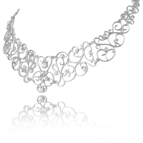 Kolia z kryształkami Preciosa z kolekcji Wedding Dream (C8144AG) - c8144 (1).jpg