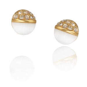 Earrings with crystals (P8877AU)