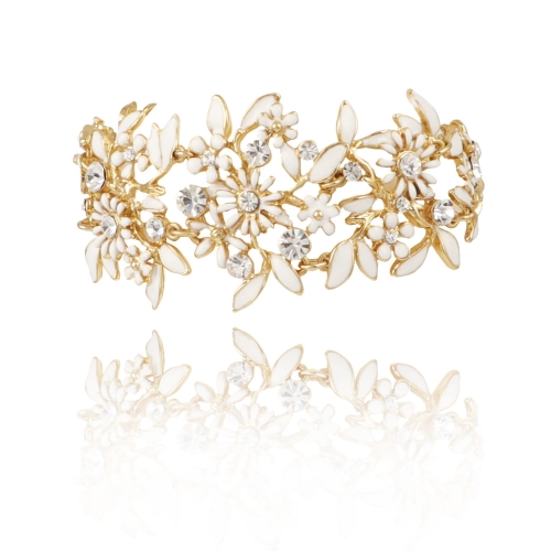 Little flowers bracelet from the Wedding Dream collection (B8157AU\/WHITE) - 26749_6476