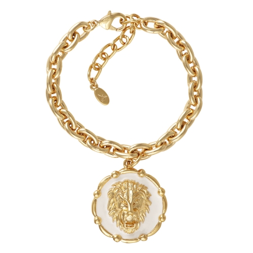 Bransoletka z lwem na białym tle (B23/LAT/83Au) - 37508_6494