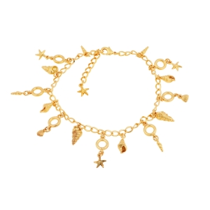 Leg bracelet with shells (B15 / NOG / 30AU)