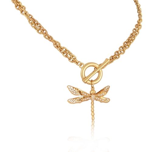 Dragonfly necklace with crystals (C15 / WAŻ / 10AU) - IMG_0004 — Odzyskano a.jpg