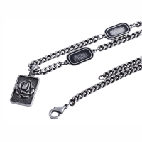 Naszyjnik nieśmiertelniki róża (C22/MEN/37AG CZ) - 36362_5382