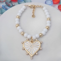 Bransoletka z agatami i sercem z kolekcji Bella (B23/ZWE/76AU) - 37563_6471