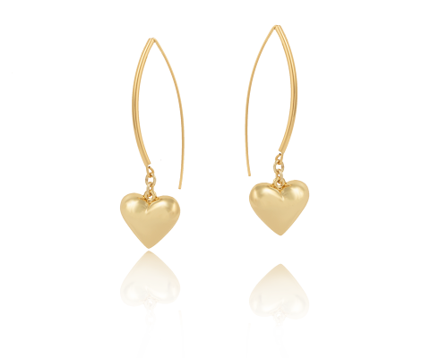 Heart earrings (P22/TGU/119/1AU) - 37897_6807