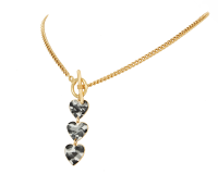 Camo heart back front necklace (C23/LAT/126/4AU) - 37905_6799