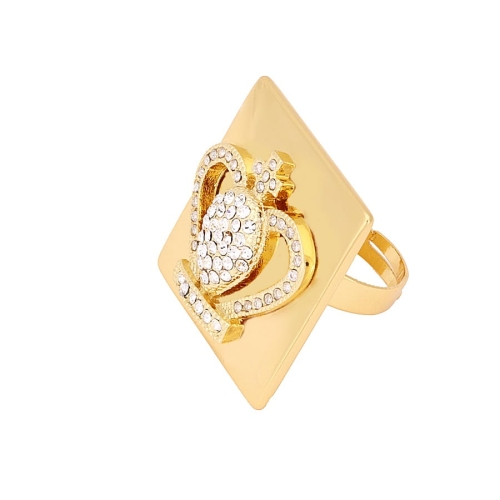 Ring with a crown on a square (R21 / LAT / 38AU) - 32975_3669