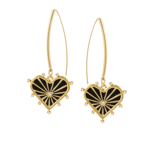 Heart earrings BELLA (P23/ZWE/42AU) - 37035_6127