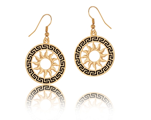 Kolczyki ze słońcem z kolekcji Helios (P23/LAT/91/2AU) - P23 LAT 91 2AU.jpg