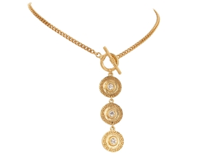 Necklace front/back with coins (C23/LAT/144Au)