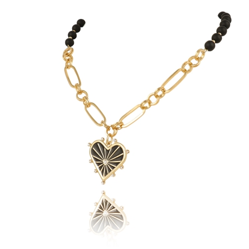 Naszyjnik z sercem z kolekcji Bella (C23/ZWE/48/2AU) - 37222_6253