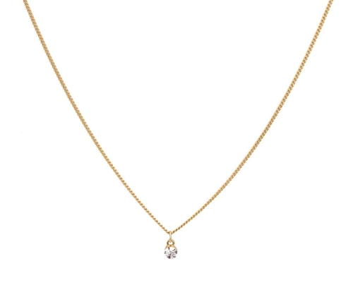 Naszyjnik z maleńkim kryształkiem (C21/TEN/19AU) - 33427_3838