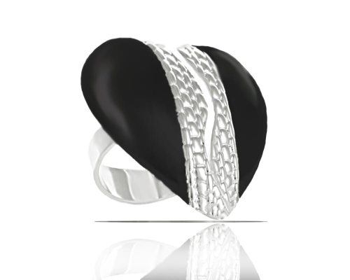 Ring two halves of hearts from the Heart Harmony collection (R23/ZIM/33/2AG) - 38583_7251