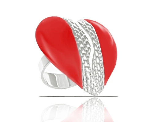 Ring two halves of a heart from the Heart Harmony collection (R23/ZIM/33/3AG) - 38584_7252