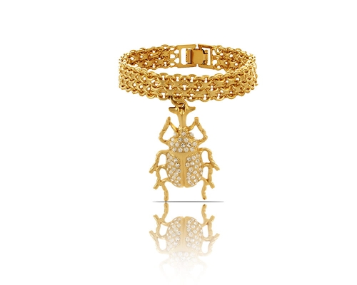 Bransoletka bismark with a scarab from the Beetle Brilliance collection (B23/ZIM/02/1AU) - 38284_7062