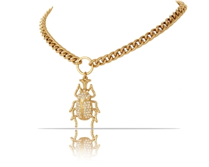 Necklace with scarab from Beetle Brilliance collection (C23/ZIM/03/1AU)