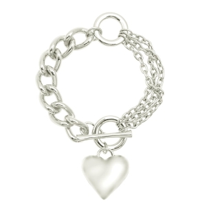 Bracelet with a heart (B15 / TGU / 52AG)