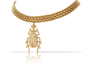 Bismark Necklace with Scarab Beetle from Beetle Brilliance Collection (C23/ZIM/02/1AU)