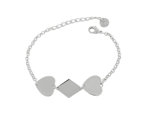 Bracelet rhombus, heart (B23/ZIM/49AG) - b23_zim_49 (1).jpg