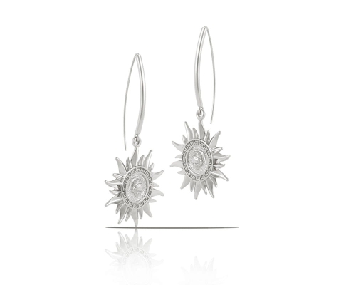 Earrings with Greek sun from Olimpia collection (P23/ZWE/88AG) - p23_jes_88.jpg
