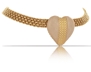 Bismark Weave Pearl Heart Choker from Heart Harmony Collection (C23/ZIM/88/4AU)