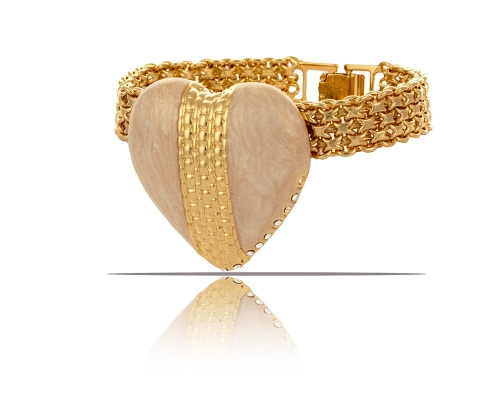 Bismark bracelet with pearl heart from Heart Harmony collection (B23/ZIM/88/4AU) - b23_zim_88_4.jpg
