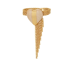 Bracelet with heart and chain from Heart Harmony collection (B23/ZIM/28/4AU)