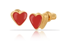 Kolczyki czerwone serca z kolekcji Classic (P14607/1AU) - P14607AU,,.jpg