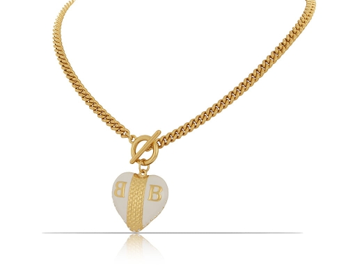 Necklace with white heart with letters BB from the Heart Harmony collection (C23/ZIM/78/1AU) - C23 ZIM 78 1AU.jpg