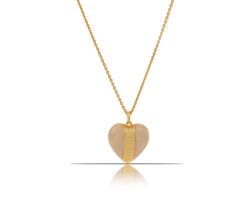 Necklace with a pearl heart from the Heart Harmony collection (C23/ZIM/95AU) - c23_zim_95.jpg