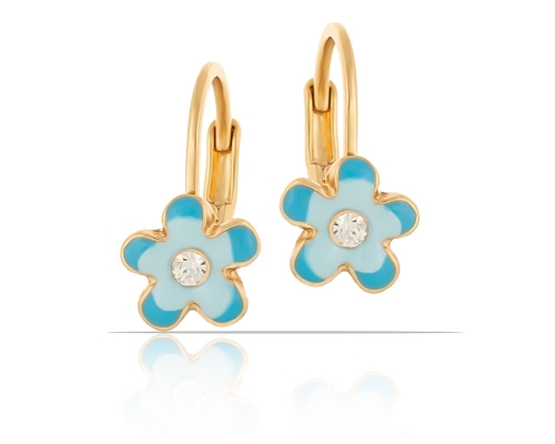 Kolczyki turkusowe kwiatuszki (P13270/TURKUS/AU) - P13270AU (1).jpg