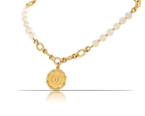 Naszyjnik z opali z zawieszką z kółkami (C23/JES/63/1AU) - c23_jes_63_1.jpg