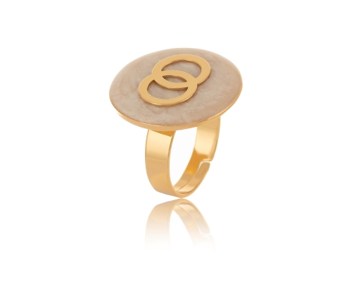 Ring with a pearl disc, with little circles inside (R23/JES/03/4AU) - r23_jes_03_4.jpg