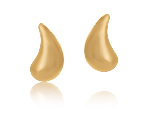 Gilded, large earrings, curved drops (P24\/WIO\/19AU)