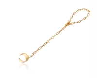 Bransoletka połączona łańcuszkiem z gładkim pierścionkiem na palec (B24/LAT/15AU) - b24_lat_15.jpg