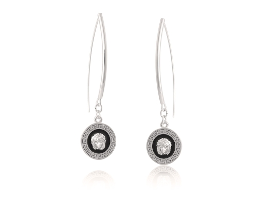 Kolczyki z czarną monetą z kolekcji Olimpia (P23/ZWE/53/2AG) - p23_zwe_53_2 (2).jpg